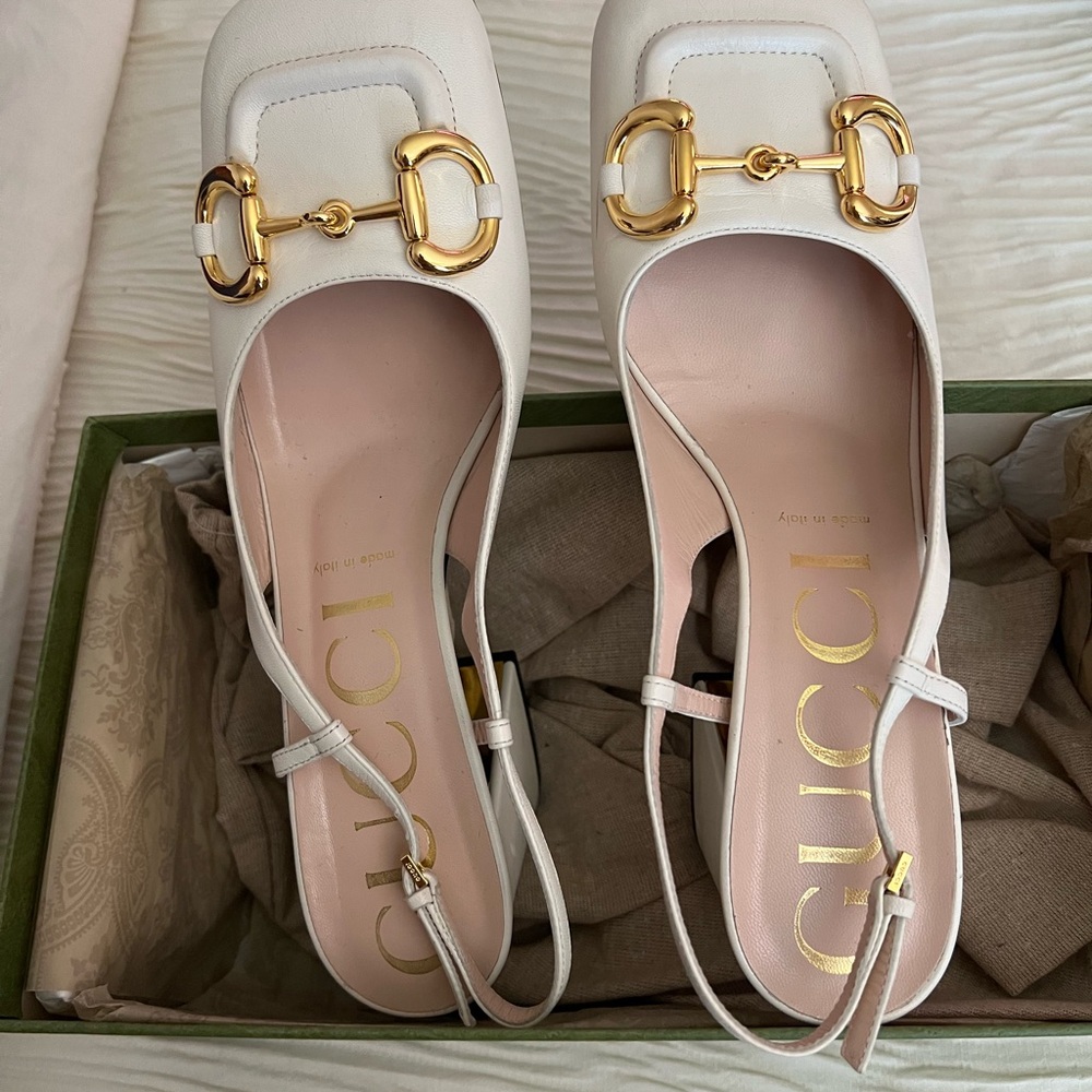 Gucci Horsebit Slingback Pumps